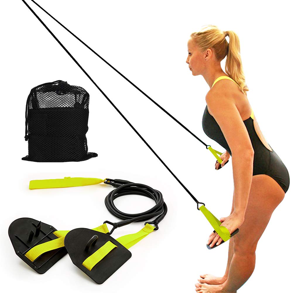 Proberos® Fitness Resistance Band with Paddles 40lbs Adults Swimmer's Arm Strength Training Resistance Bands Upper Body Strength Trainer Freestyle Swimming Resistance Exercise Bands Set Proberos® Fitness Resistance Band with Paddles 40lbs Adults Swimmer's Arm Strength Training Resistance Bands Upper Body Strength Trainer Freestyle Swimming Resistance Exercise Bands Set